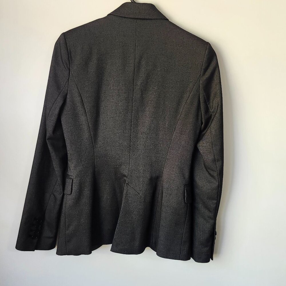 Zara Basic Women’s Charcoal Gray Tailored Blazer Jacket XS - Picture 2 of 3